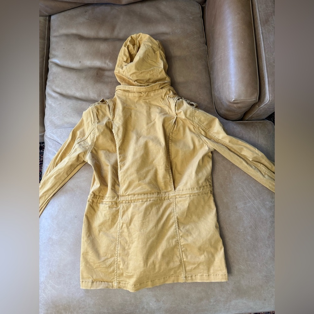 Market & Spruce Yellow Mid-Length Utility Jacket | Casual Outdoor Wear | Size L - Picture 7 of 8